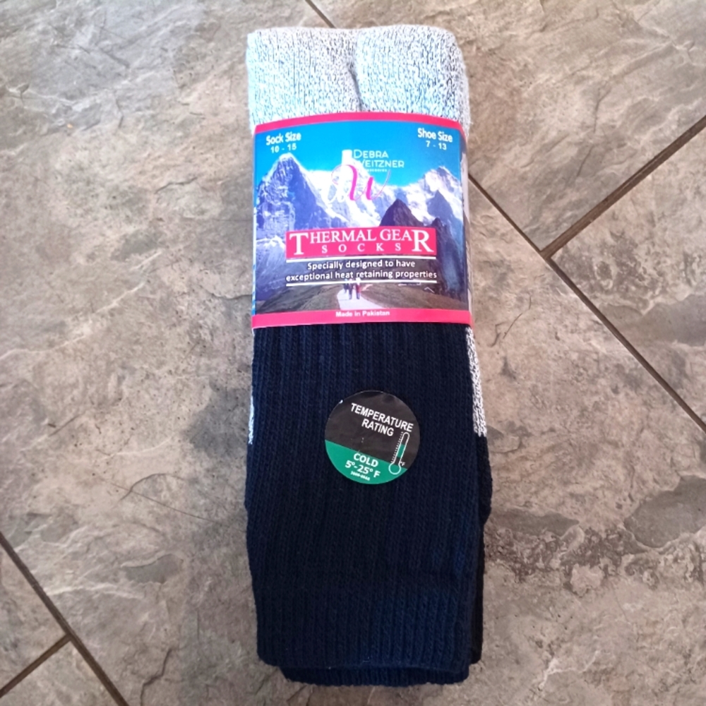 🆕ThermalGear Socks Debra Weitzner 3 Pack Shoe Size 7-13 Sock Size 10-15